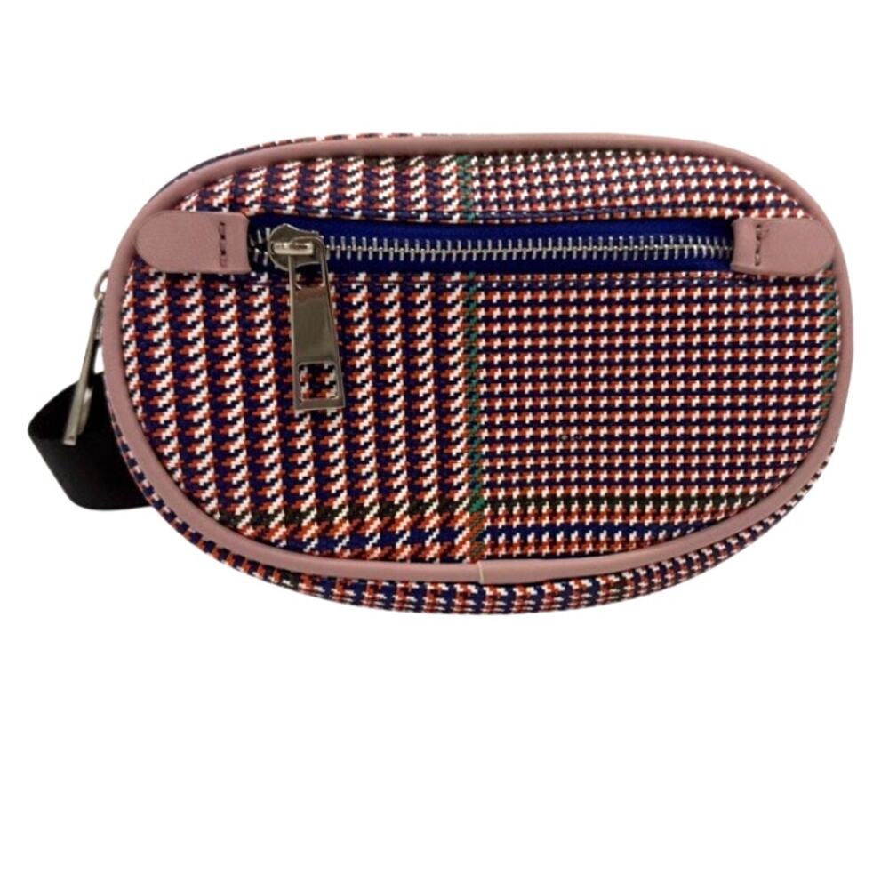 Like Dreams Multicolor Woven Crossbody Belt Bag with Adjustable Strap